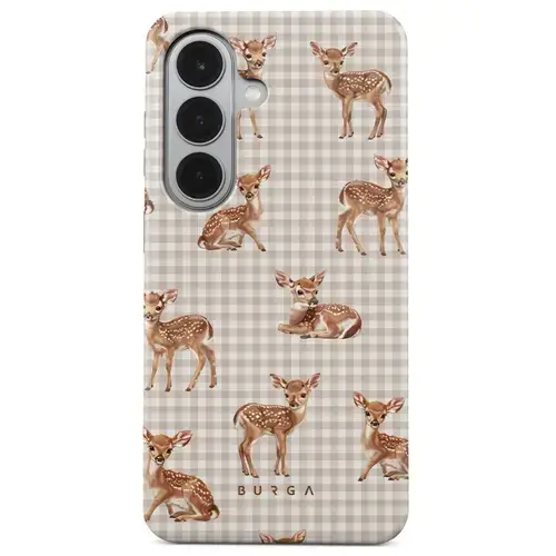 Husa telefon Burga Dual Layer Magnetic Bambi pentru Samsung Galaxy S26 Plus (Maro)