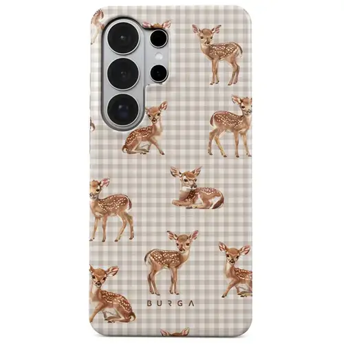 Husa telefon Burga Dual Layer Magnetic Bambi pentru Samsung Galaxy S26 Ultra (Maro)