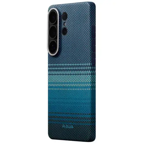 Husa telefon Pitaka Ultra-Slim Edge Aramida pentru Samsung Galaxy S26 Ultra (Albastru)