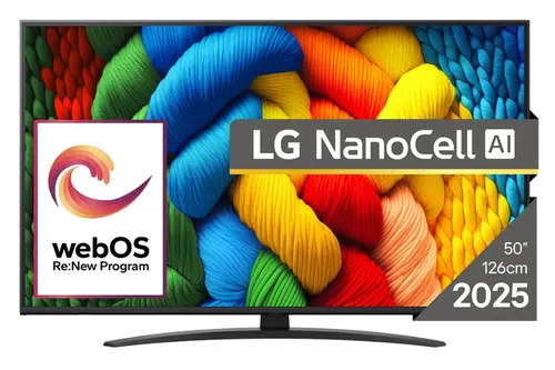 Televizor LED LG 127 cm (50inch) 50NANO81A3A, Ultra HD 4K, Smart TV, WiFi, CI+