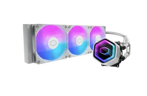 Cooler CPU CoolerMaster MasterLiquid 360 Core II, aRGB, 3 x 120 mm, 650 - 1750 RPM (Alb)