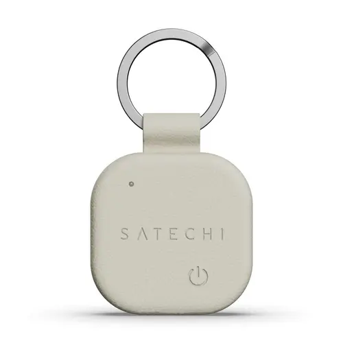 Breloc tracker Satechi Vegan-Leather Findall ST-LKCFW, Piele ecologica (Alb)