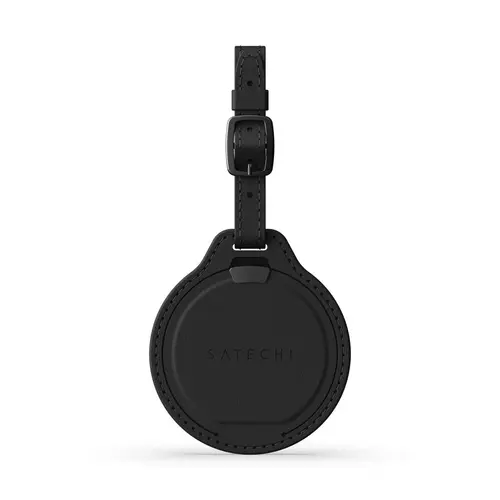 Tracker de bagaj din piele vegana Satechi ST-LFALTK (Negru)