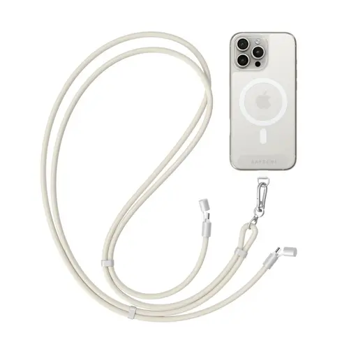 Cablu de date Satechi OntheGo Crossbody 1,5m USB-C, 60 W, ST-LOTGLW (Alb)