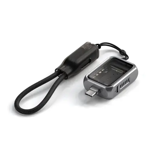 Carcasa Satechi Mini NVMe SSD Enclosure 2230 mm, 10 Gbps, USB-C, Pentru iPhone/Macbook/PC (Gri)