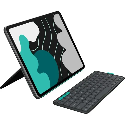 Husa cu tastatura Logitech Flip Folio 920-013388 pentru Apple iPad Pro si Air 13 (Negru)
