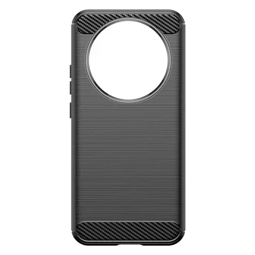 Husa Protectie Spate Lemontti LEMHCFHM8LN Carbon Case Flexible pentru Honor Magic8 Lite (Negru)