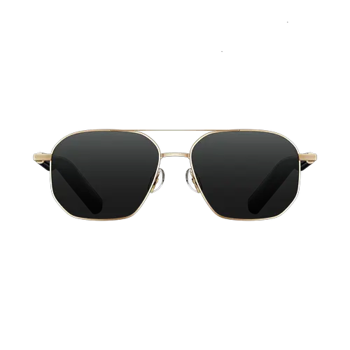 Ochelari Smart Xiaomi Mijia Smart Audio Glasses, Aviator, Bluetooth, Anulare zgomot, IP54, Android/iOS (Auriu)