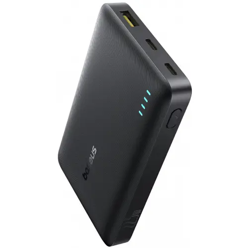 Baterie Externa Baseus EnerFill FP21, 10000mAh, 22.5W, QC + PD, 1 x USB-A - 2 x USB-C, P1008210D123-00 (Negru)
