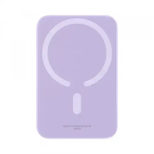 Baterie Externa Wireless Baseus Mini Air, 6000mAh, 20W, PD + FQI, 1 x QI - 1 x USB-C, P10059002513-00 (Mov)