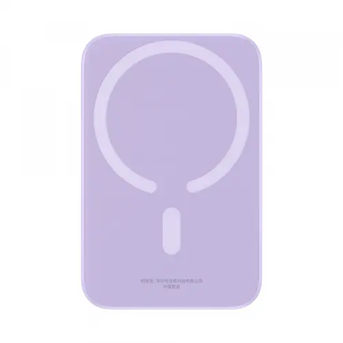 Baterie Externa Wireless Baseus Mini Air, 6000mAh, 20W, PD + FQI, 1 x QI - 1 x USB-C, P10059002513-00 (Mov)