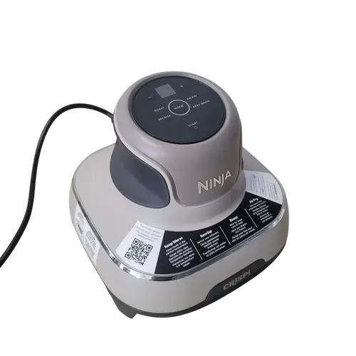 Friteuza cu aer cald Ninja CRISPi 4in1 FN101, PowerPod 1700W, 3.8L/1.4L, 2 recipiente sticla termorezistenta TempWare, 2 placi cu invelis ceramic Crisper Plate, 2 capace pentru depozitare (Crem)