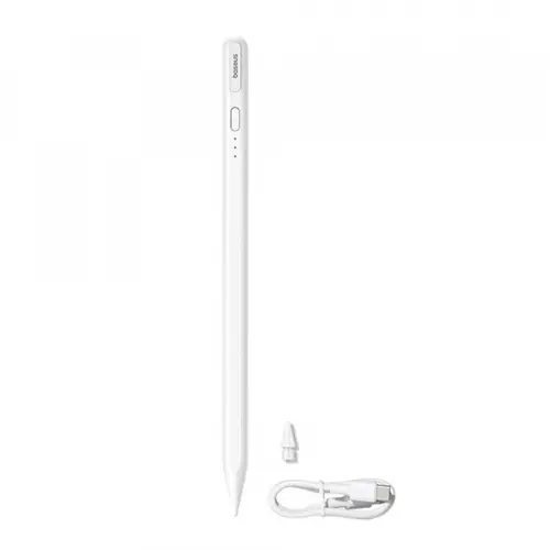 Touch Pen Baseus Smooth Writing 3 Series pentru Apple iPad, Versiune Activ, P80080805213-00 (Alb)