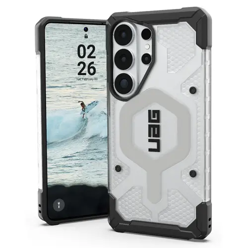 Husa telefon UAG Pathfinder Clear Magnetic pentru Samsung Galaxy S26 Ultra (Negru/Transparent)