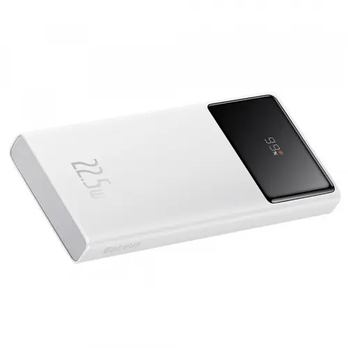 Baterie Externa Baseus Star Lord, 10000mAh, 22.5W, QC + PD, 1 x USB-C - 2 x USB-A, PPXJ100002 (Alb)