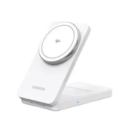 Incarcator Wireless UGREEN W706 2in1, 20W, 1.67A (Alb)