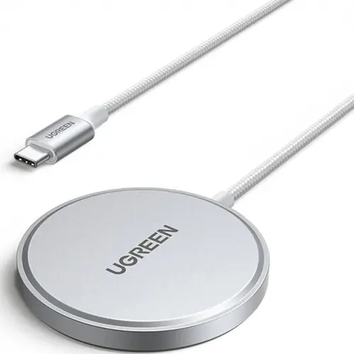 Incarcator Wireless UGREEN W703, 15W, 1.67A (Alb)