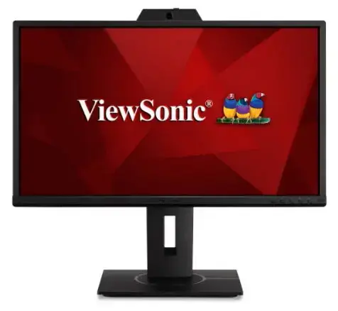 Monitor IPS LED ViewSonic 23.8inch VG2440V, Full HD (1920 x 1080), VGA, HDMI, DisplayPort, Boxe, Camera WEB, Pivot (Negru)