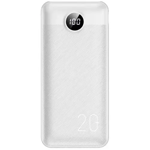 Baterie externa VEGER L20S, 20000 mAh, 2x USB, 1x USB-C (Alb)