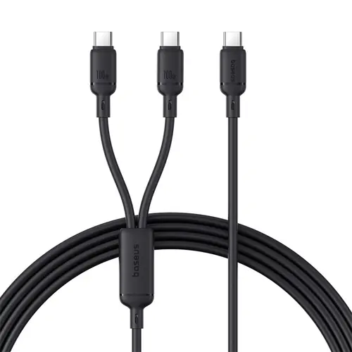 Cablu de date si alimentare Baseus Pudding P10377701111-00, USB Type-C la USB Type-C 100W, 1.5m (Negru)