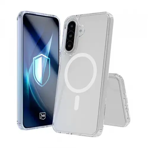 Husa MagSafe pentru Samsung Galaxy A56 A566 / A36 A366, 3MK, Armor MagCase, Transparenta