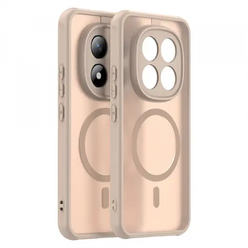 Husa MagSafe pentru Xiaomi Poco M8 Pro / Redmi Note 15 Pro+ 5G, Techsuit, HaloFrost II (Auriu)