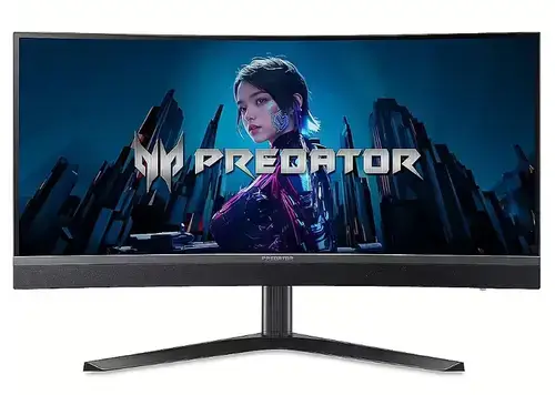 Monitor Gaming VA LED Acer Predator 34inch X34 V3, WQHD (3440 x 1440), HDMI, DisplayPort, Ecran curbat, 180 Hz, 1 ms (Negru)