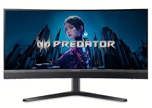 Monitor Gaming VA LED Acer Predator 34inch X34 V3, WQHD (3440 x 1440), HDMI, DisplayPort, Ecran curbat, 180 Hz, 1 ms (Negru)