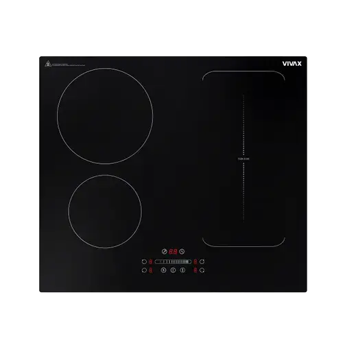 Plita incorporabila VIVAX BH-04MFZIN, Inductie, 4 zone de gatit, Boost, sticla securizata (Negru)