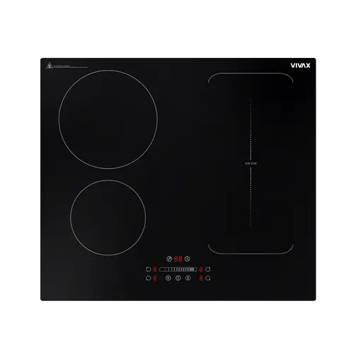 Plita incorporabila VIVAX BH-04MFZIN, Inductie, 4 zone de gatit, Boost, sticla securizata (Negru)