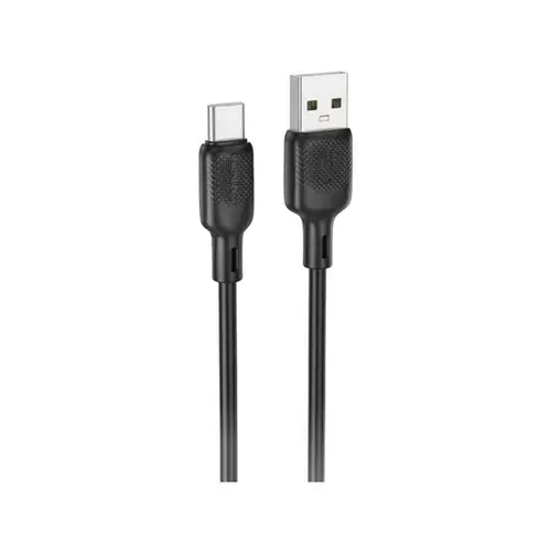 Cablu de date / adaptor Borofone BX113, USB Male la USB-C Male, 3 m (Negru)