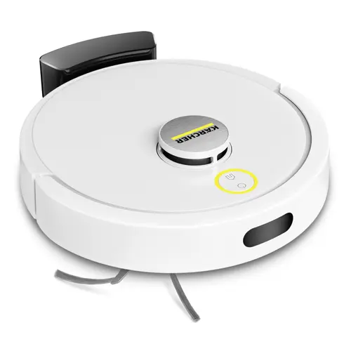 Aspirator robot cu mop Karcher RVC 3 1.269-110.0, Autonomie 130 minute, Recipient praf 240 ml, Rezervor apa 280 ml, 15000 Pa (Alb)