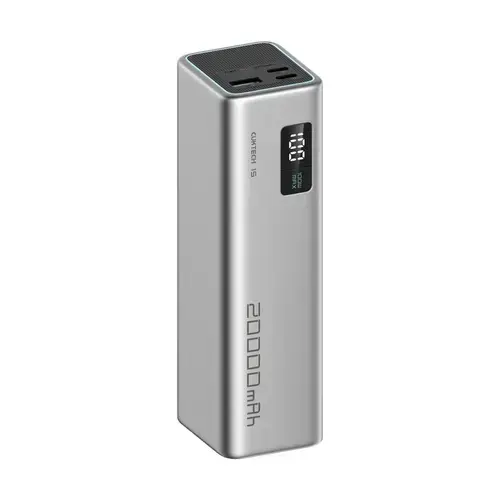 Acumulator extern Cuktech Series 2C1A CUKP200XGLGR, 20000 mAh, 85 W, 1x USB, 2x USB Type-C, Display Digital (Gri)