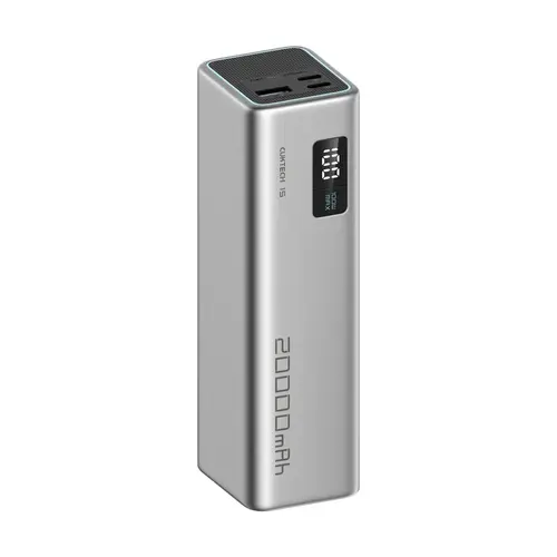Acumulator extern Cuktech Series 2C1A CUKP200XGLGR, 20000 mAh, 85 W, 1x USB, 2x USB Type-C, Display Digital (Gri)