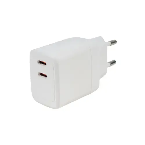 Incarcator retea Spacer SPAR-TYPECQ-03, 45 W, 2x USB Type-C (Alb)
