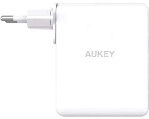 Incarcator retea Aukey PA-B7O WH, 140 W, 2 x USB-C, 1 x USB-A (Alb)