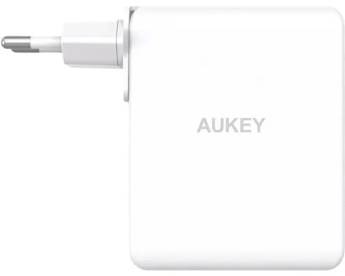 Incarcator retea Aukey PA-B7O WH, 140 W, 2 x USB-C, 1 x USB-A (Alb)