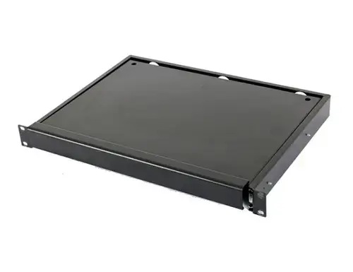 Suport tastatura Spacer SPKP-1U300-BK-03, 1U, pentru rack 19inch, adancime 300mm (Negru)