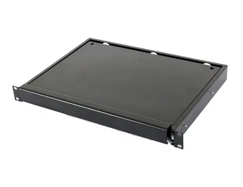 Suport tastatura Spacer SPKP-1U300-BK-03, 1U, pentru rack 19inch, adancime 300mm (Negru)