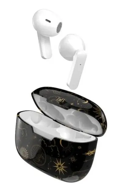 Casti True Wireless TnB EBXASTRO, Bluetooth, Microfon (Negru/Alb)