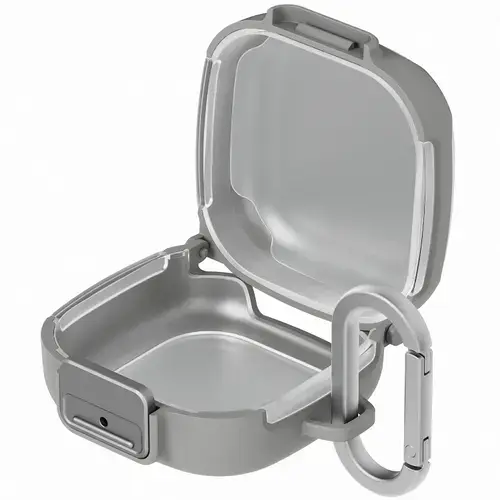 Husa de protectie Samsung GP-FPR640HIBJW pentru Galaxy Buds 4, Galaxy Buds 4 Pro, cu clema (Gri)