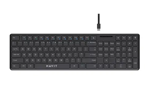 Tastatura HAVIT KB252, Wired, USB, 1.5m (Negru)