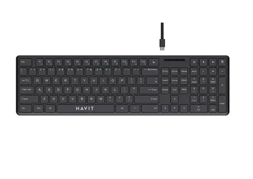 Tastatura HAVIT KB252, Wired, USB, 1.5m (Negru)