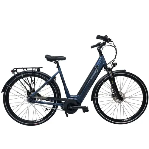Bicicleta electrica Corwin 28426, motor central 250W, 7 viteze, roti 28 inch, viteza maxima25 km/h, Albastru
