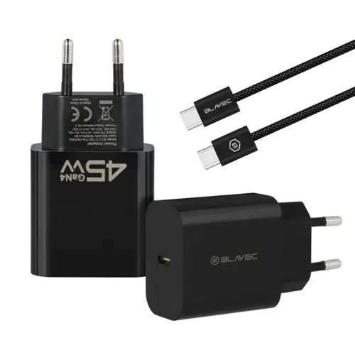 Incarcator retea Blavec BC-7, 45W, 1 x USB-C (Negru)