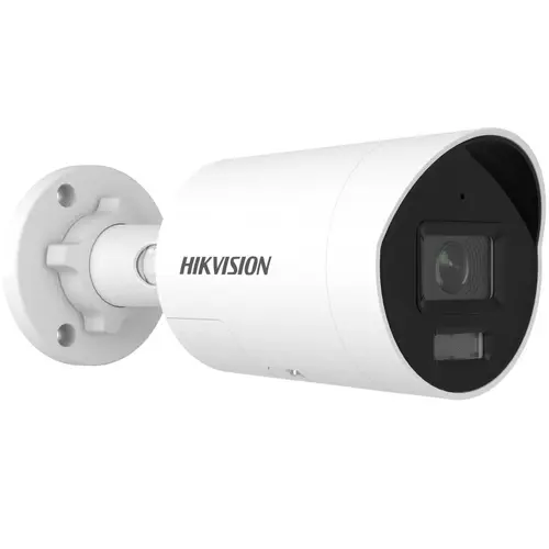 Camera de supraveghere IP Bullet Smart Hybrid Light with ColorVu Hikvision DS-2CD2047G3-LI2UY/SL(2.8MM), 4MP, lentila fixa 2.8mm, IR 40M, Microfon, Difuzor, IP67