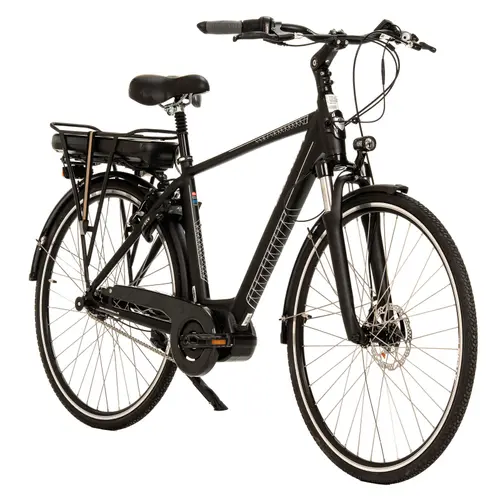 Bicicleta Electrica Corwin 28329, roti 28 Inch, cadru XL, viteza maxima 25 km/h, motor 250 W, Negru