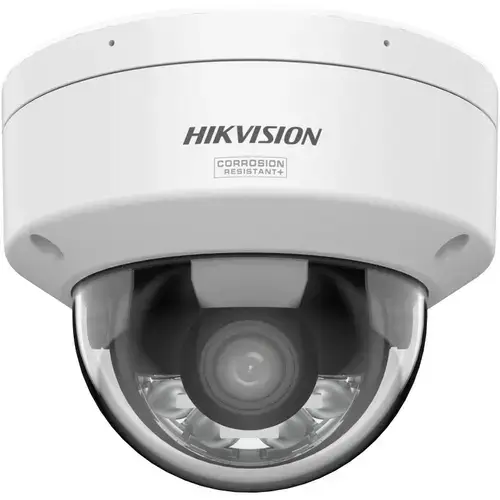 Camera supraveghere video exterior Hikvision Smart Hybrid Light ColorVu Fixed Dome DS-2CD2147G3-LIS2UY(2.8MM), 4MP, 2.8mm, IR 30M, Microfon, PoE, IP67