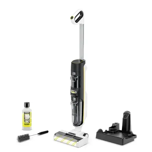Aspirator vertical cu spalare Karcher FCV 4 Natural N, 180W, 45 min (Alb/Negru)