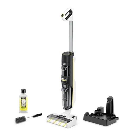 Aspirator vertical cu spalare Karcher FCV 4 Natural N, 180W, 45 min (Alb/Negru)